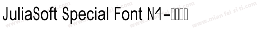 JuliaSoft Special Font N4字体转换